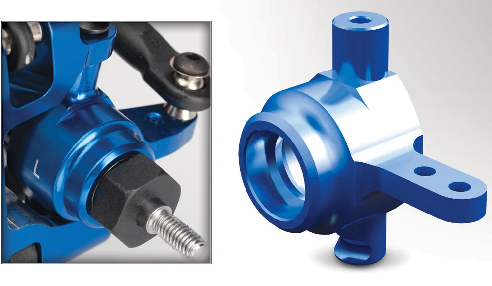 6837X-alum-steer-block-6804L-6807L Traxxas slash 4x4