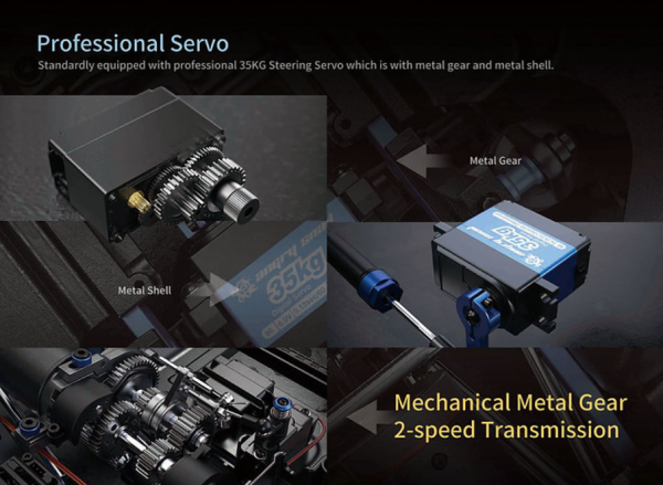 MJX-Hyper-Go-H8H-4 MJX Hyper Go H8H V2 Defender All Rock Brushless 1:8th Scale Crawler