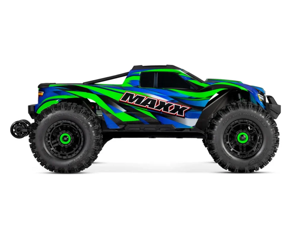tra89086-4-grn_1 Traxxas Maxx WideMaxx 1/10 Brushless RTR 4WD Monster Truck (Green) w/TQi 2.4GHz Radio & TSM